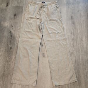 GAP Drawstring Linen Blend Pants Womens Size XS